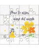 Puzzle con la frase impresa "Para la mejor mamá del mundo" en lata